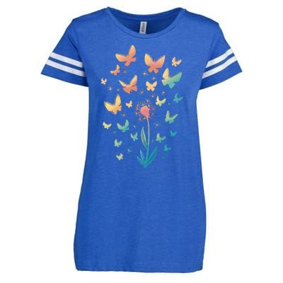 Dandelion Butterfly Enza Ladies Jersey Football T-Shirt