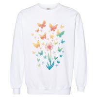 Dandelion Butterfly Garment-Dyed Sweatshirt