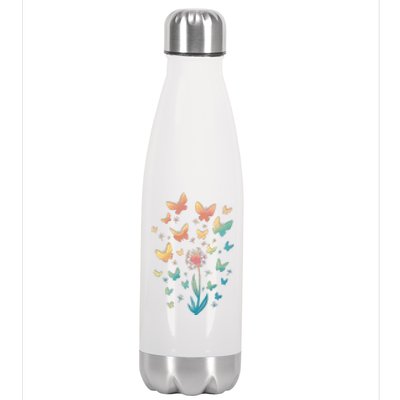 Dandelion Butterfly Stainless Steel Insulated Water Bottle