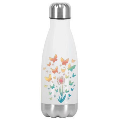 Dandelion Butterfly Stainless Steel Insulated Water Bottle