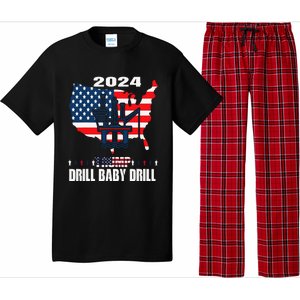 Drill Baby Drill American Flag Oilrig Oilfield Trash Pajama Set