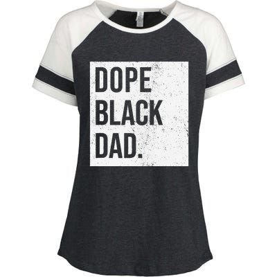 Dope Black Dad Black Fathers Matter Gift For Dads Enza Ladies Jersey Colorblock Tee