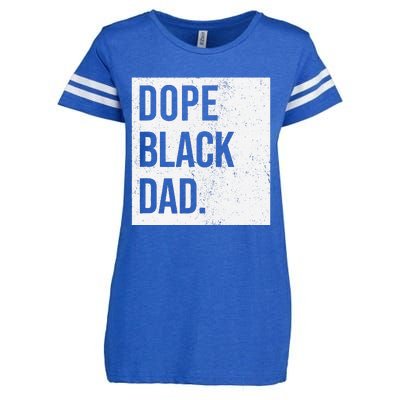 Dope Black Dad Black Fathers Matter Gift For Dads Enza Ladies Jersey Football T-Shirt