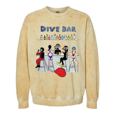 Dive Bar Colorblast Crewneck Sweatshirt