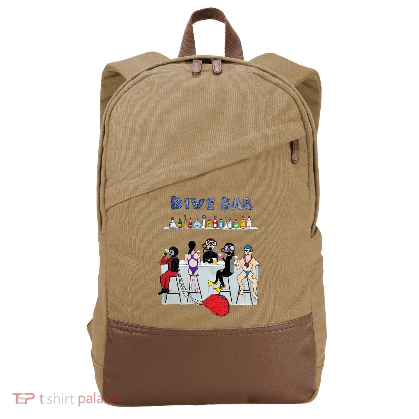Dive Bar Cotton Canvas Backpack