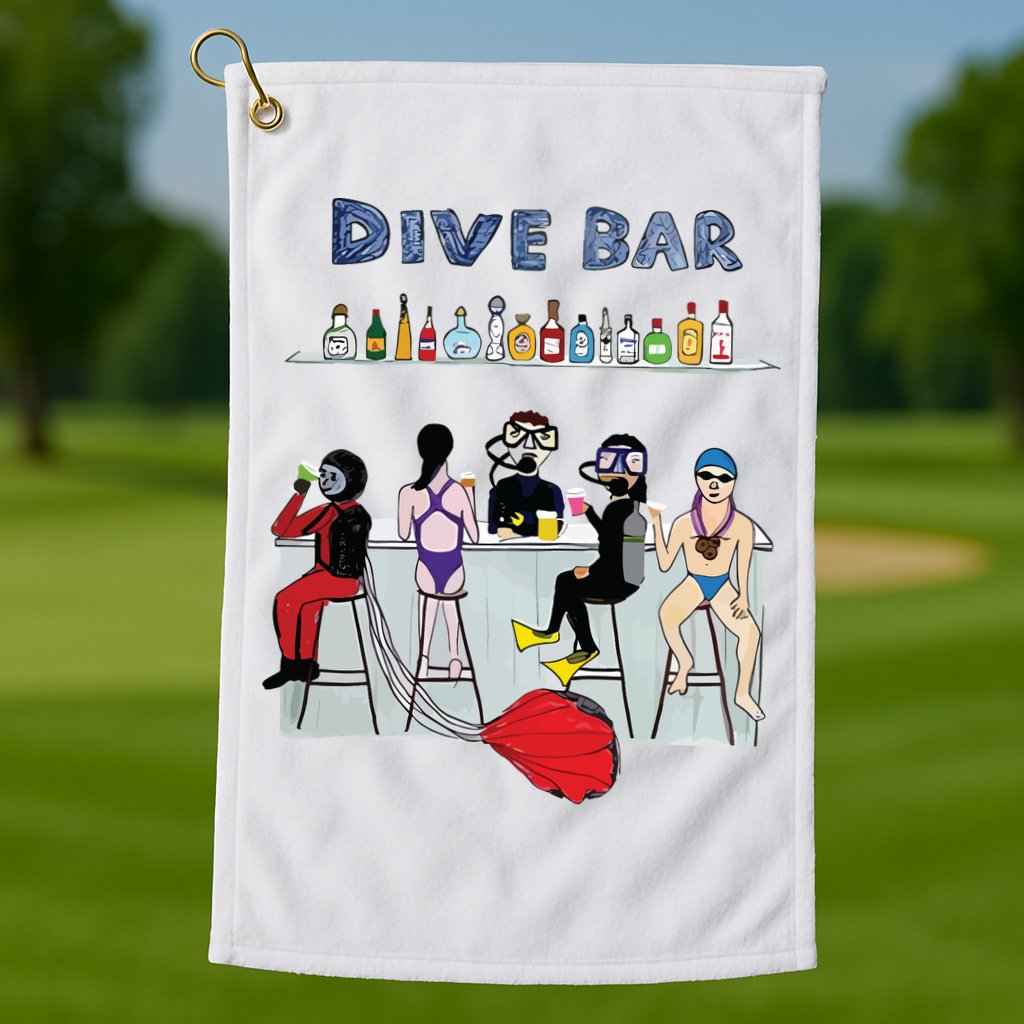 Dive Bar Golf Towel
