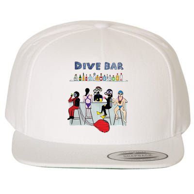 Dive Bar Wool Snapback Cap