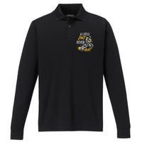 Dirt Bike Dirt Never Hurt Motocross Performance Long Sleeve Polo