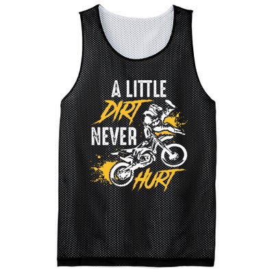 Dirt Bike Dirt Never Hurt Motocross Mesh Reversible Basketball Jersey Tank