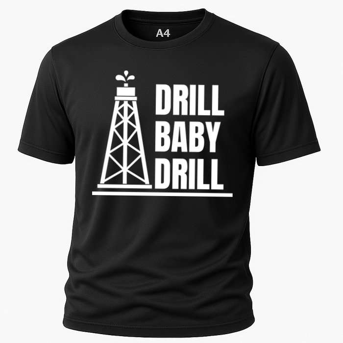 Drill Baby Drill Gas Oil Rig Funny Quote Performance Shirt