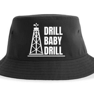 Drill Baby Drill Gas Oil Rig Funny Quote Sustainable Bucket Hat