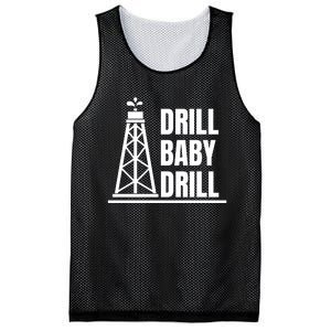 Drill Baby Drill Gas Oil Rig Funny Quote Mesh Reversible Basketball Jersey Tank