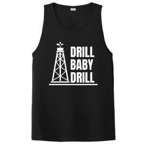 Drill Baby Drill Gas Oil Rig Funny Quote PosiCharge Competitor Tank