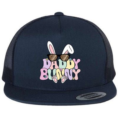 Daddy Bunny Ears Easter Family Matching Dad Father's Day Papa Men Flat Bill Trucker Hat