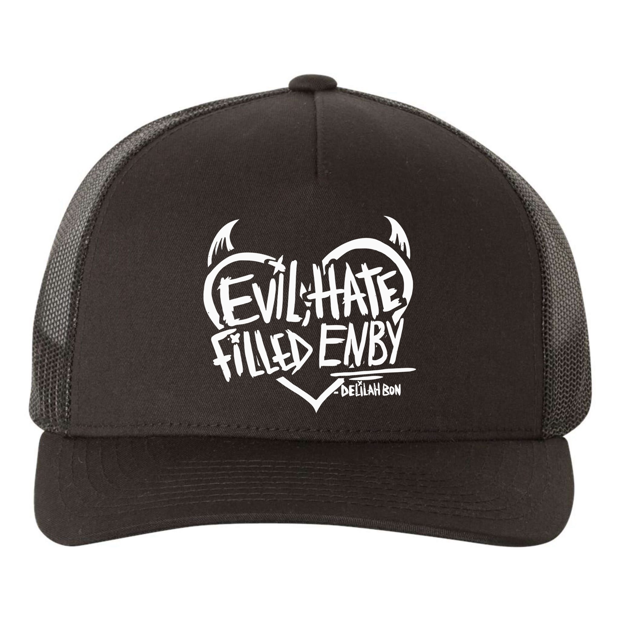 Delilah Bon Evil Hate Filled Enby Yupoong Adult 5-Panel Trucker Hat
