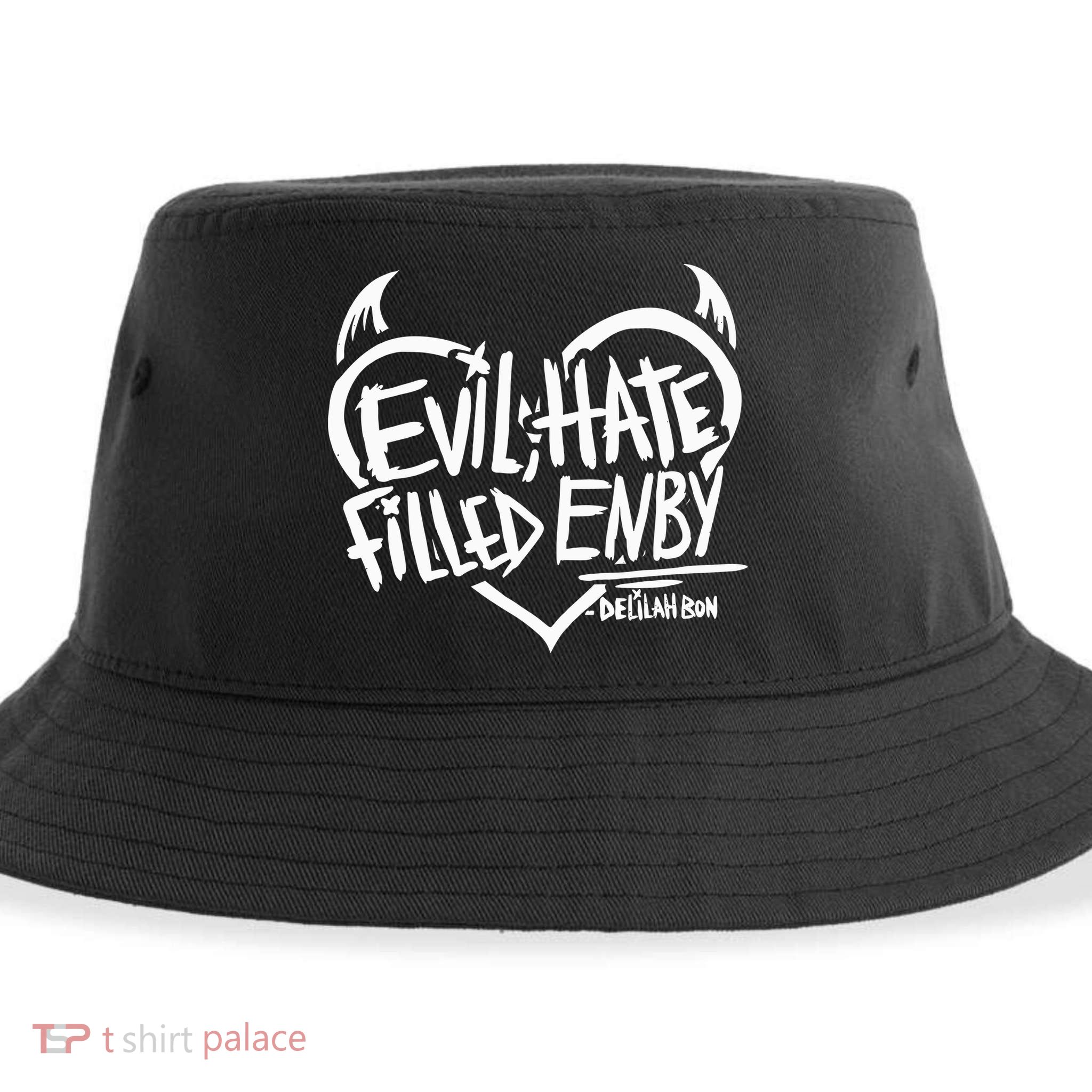 Delilah Bon Evil Hate Filled Enby Sustainable Bucket Hat