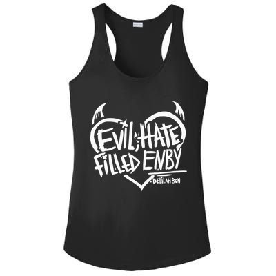 Delilah Bon Evil Hate Filled Enby Ladies PosiCharge Competitor Racerback Tank