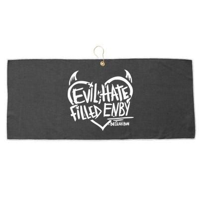 Delilah Bon Evil Hate Filled Enby Large Microfiber Waffle Golf Towel