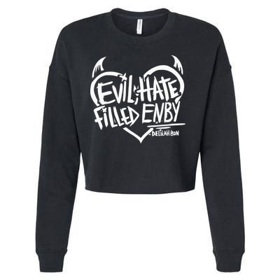 Delilah Bon Evil Hate Filled Enby Cropped Pullover Crew