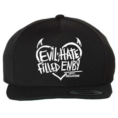 Delilah Bon Evil Hate Filled Enby Wool Snapback Cap