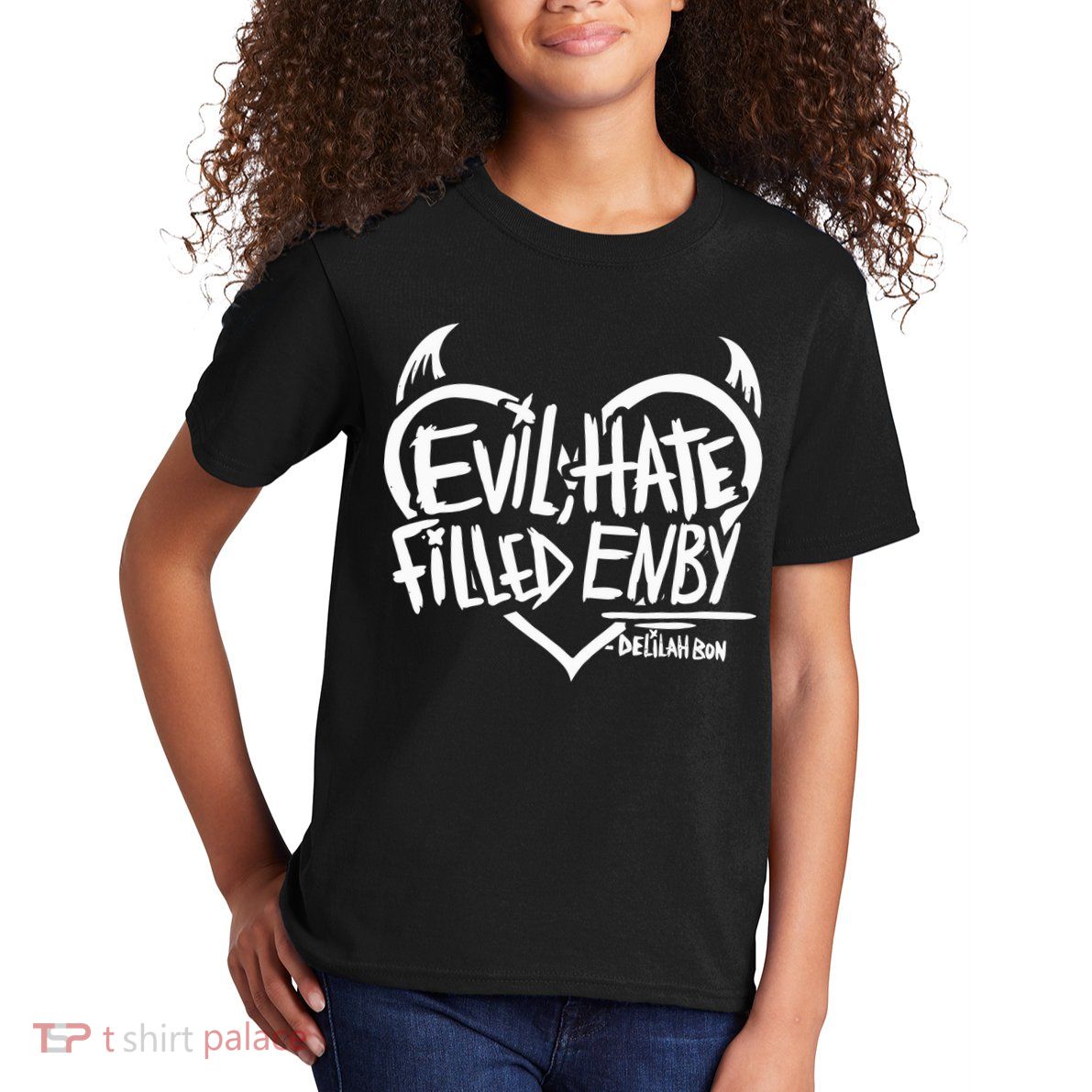 Delilah Bon Evil Hate Filled Enby Kids T-Shirt