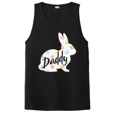 Daddy Bunny Easter Egg Polka Dot Bunny Rabbit Father Dad PosiCharge Competitor Tank