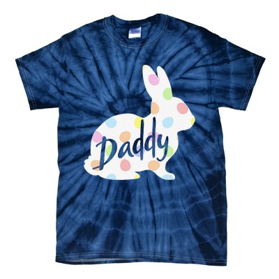 Daddy Bunny Easter Egg Polka Dot Bunny Rabbit Father Dad Tie-Dye T-Shirt