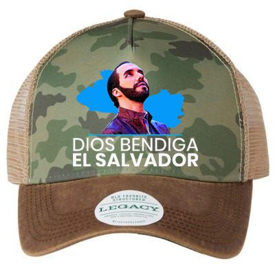 Dios Bendiga El Salvador Nayib Bukele Presidente Legacy Tie Dye Trucker Hat