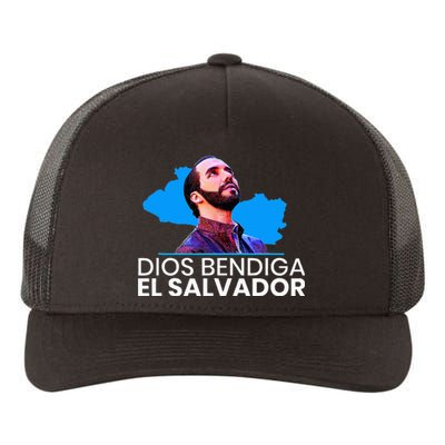 Dios Bendiga El Salvador Nayib Bukele Presidente Yupoong Adult 5-Panel Trucker Hat