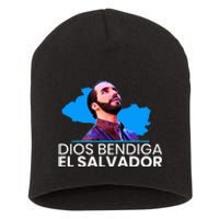 Dios Bendiga El Salvador Nayib Bukele Presidente Short Acrylic Beanie