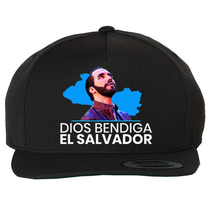 Dios Bendiga El Salvador Nayib Bukele Presidente Wool Snapback Cap