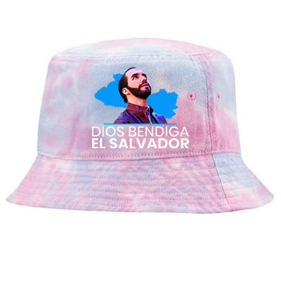 Dios Bendiga El Salvador Nayib Bukele Presidente Tie-Dyed Bucket Hat