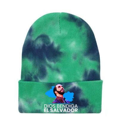 Dios Bendiga El Salvador Nayib Bukele Presidente Tie Dye 12in Knit Beanie