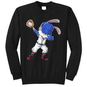 Dabbing Bunny Easter Day Baseball Catcher Happy Easter Cute Gift Sweatshirt