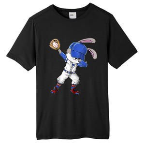 Dabbing Bunny Easter Day Baseball Catcher Happy Easter Cute Gift Tall Fusion ChromaSoft Performance T-Shirt