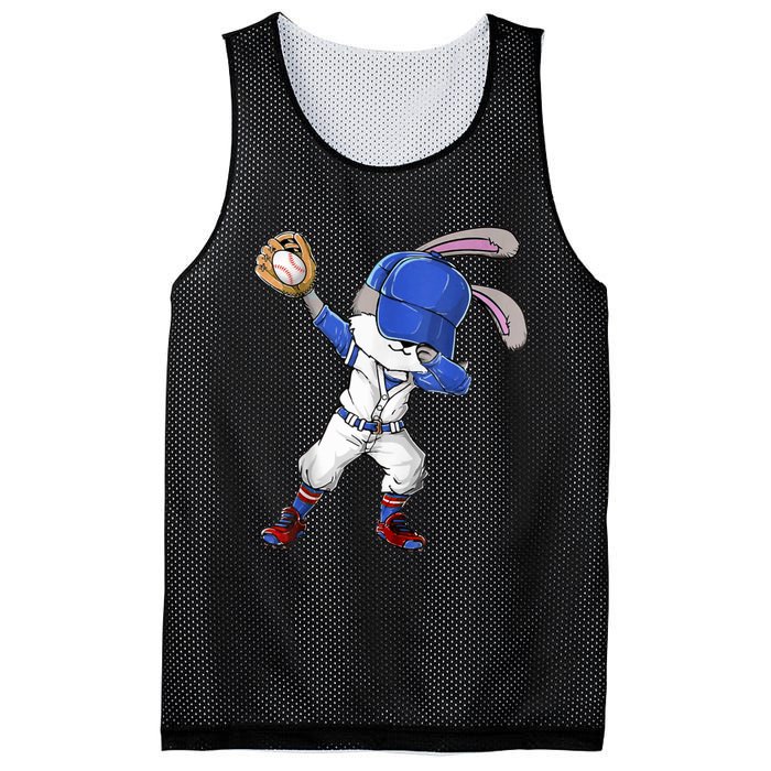 Dabbing Bunny Easter Day Baseball Catcher Happy Easter Cute Gift Mesh Reversible Basketball Jersey Tank