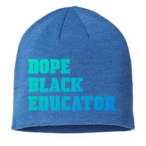 Dope Black Educator Black Pride Afro African Black History Meaningful Gift Sustainable Beanie