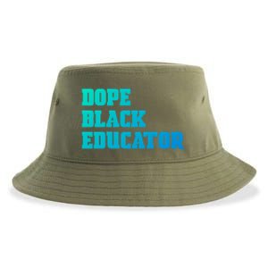 Dope Black Educator Black Pride Afro African Black History Meaningful Gift Sustainable Bucket Hat