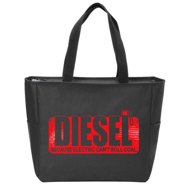 Diesel Because Electric Cant Roll Coal Truck Zip Tote Bag