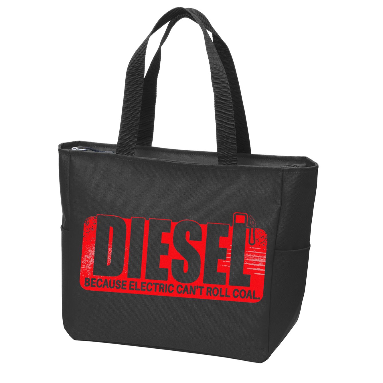Diesel Because Electric Cant Roll Coal Truck Zip Tote Bag