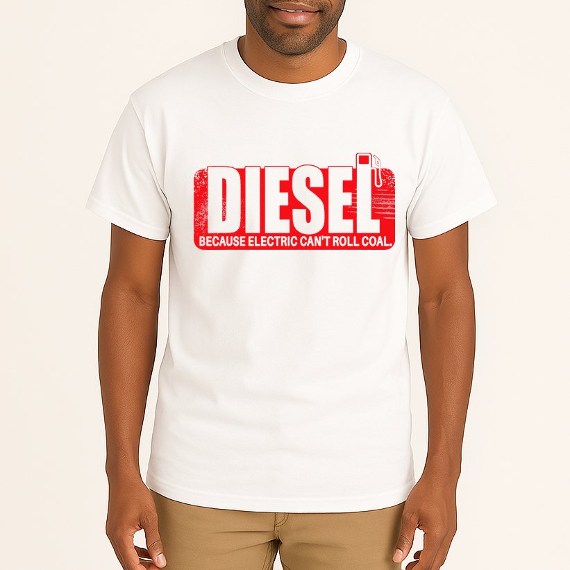 Diesel Because Electric Cant Roll Coal Truck Tall T-Shirt