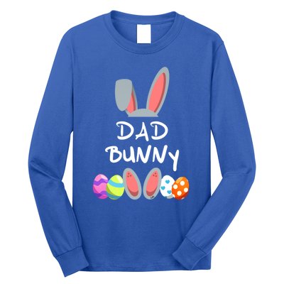 Dad Bunny Easter Gift Group Matching Family Easter Eggs Gift Long Sleeve Shirt