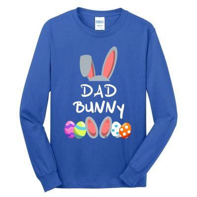 Dad Bunny Easter Gift Group Matching Family Easter Eggs Gift Tall Long Sleeve T-Shirt