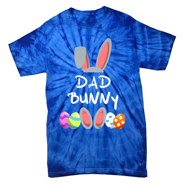 Dad Bunny Easter Gift Group Matching Family Easter Eggs Gift Tie-Dye T-Shirt