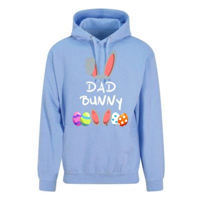 Dad Bunny Easter Gift Group Matching Family Easter Eggs Gift Unisex Surf Hoodie