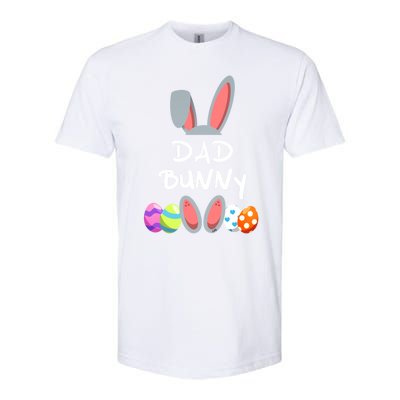 Dad Bunny Easter Gift Group Matching Family Easter Eggs Gift Softstyle® CVC T-Shirt