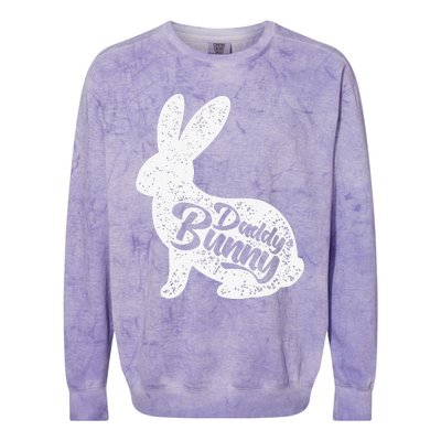 Dad Bunny Easter Day Cute Rabbit Daddy Papa Father Day Colorblast Crewneck Sweatshirt