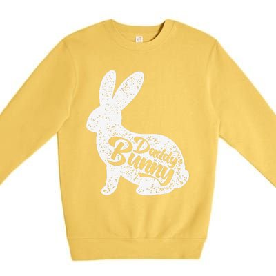 Dad Bunny Easter Day Cute Rabbit Daddy Papa Father Day Premium Crewneck Sweatshirt