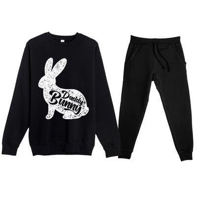 Dad Bunny Easter Day Cute Rabbit Daddy Papa Father Day Premium Crewneck Sweatsuit Set