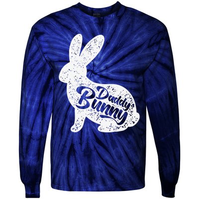 Dad Bunny Easter Day Cute Rabbit Daddy Papa Father Day Tie-Dye Long Sleeve Shirt